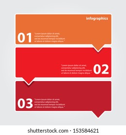 Modern Design template / can be used for infographics / numbered banners / graphic or website layout vector