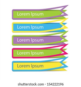Modern Design template / can be used for infographics / numbered banners / horizontal cutout lines / graphic or website layout vector in EPS 10 format.  