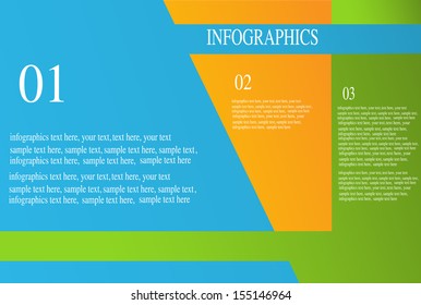 Modern Design template / can be used for infographics / numbered banners / horizontal cutout lines / graphic or website layout vector/Horizontal