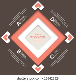 Modern Design template / can be used for infographics / numbered banners / horizontal cutout lines / graphic or website layout vector