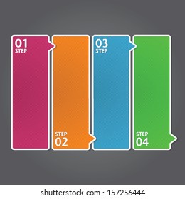 Modern Design template / can be used for infographics / numbered banners / graphic or website layout vector