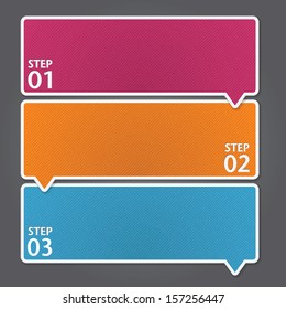 Modern Design template / can be used for infographics / numbered banners / graphic or website layout vector