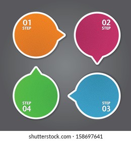 Modern Design template / can be used for infographics / numbered banners / graphic or website layout vector