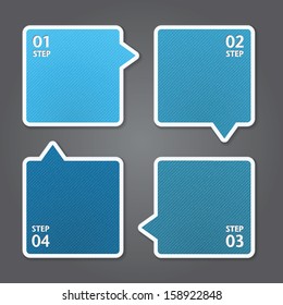 Plantilla de diseño moderno / puede ser utilizada para infografías / banners numerados / gráficos o diseño de sitio web vectorial