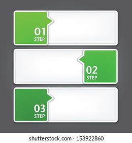 Modern Design template / can be used for infographics / numbered banners / graphic or website layout vector