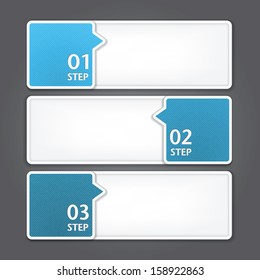 Modern Design template / can be used for infographics / numbered banners / graphic or website layout vector