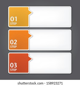 Modern Design template / can be used for infographics / numbered banners / graphic or website layout vector