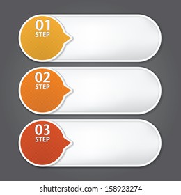Modern Design template / can be used for infographics / numbered banners / graphic or website layout vector