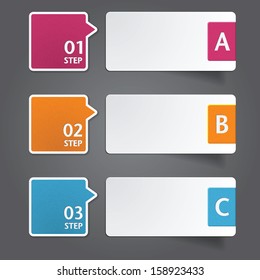 Modern Design template / can be used for infographics / numbered banners / graphic or website layout vector