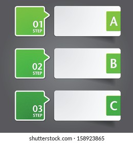 Modern Design template / can be used for infographics / numbered banners / graphic or website layout vector