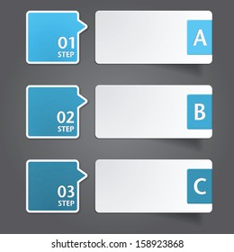 Modern Design template / can be used for infographics / numbered banners / graphic or website layout vector