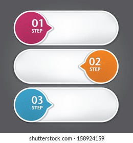 Modelo de design moderno / pode ser usado para infográficos / banners numerados / gráfico ou vetor de layout de site