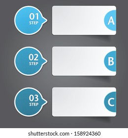 Modern Design template / can be used for infographics / numbered banners / graphic or website layout vector