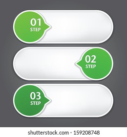 Modern Design template / can be used for infographics / numbered banners / graphic or website layout vector