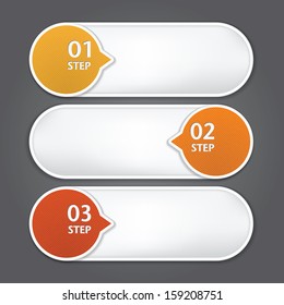 Modern Design template / can be used for infographics / numbered banners / graphic or website layout vector