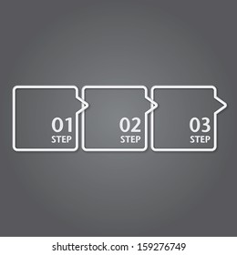 Modern Design template / can be used for infographics / numbered banners / graphic or website layout vector