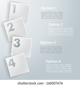 Modern Design template / can be used for infographics / numbered banners