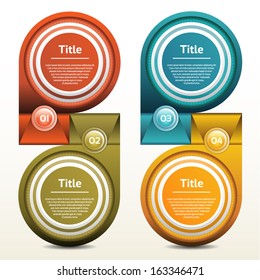 Modern Design template / can be used for infographics /  numbered banners or website layout vector. eps 10 