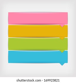 Modern Design template, can be used for infographics, numbered banners.