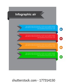 Modern Design Template, can be used for info-graphics, banners for web layout.