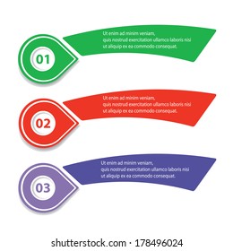 Modern Design template / can be used for infographics / numbered banners / horizontal cutout lines / graphic or website layout vector