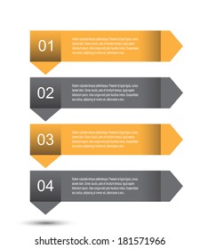 Modern Design Template, can be used for info-graphics, banners for web layout.