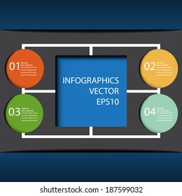 Modern Design template can be used for infographics .vector in EPS 10 format. 