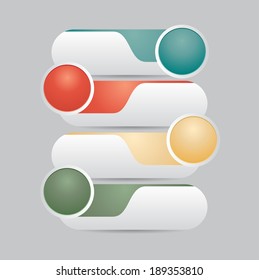Modern design template, can be used for infographics, numbered banners.