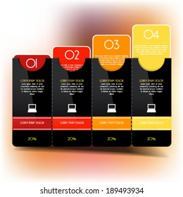 Modern Design template can be used for infographics