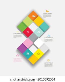 Modern Design template. Can be used for infographics, numbered banners, graphic or website layout, vector.