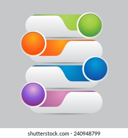 Modern design template, can be used for infographics, numbered banners.