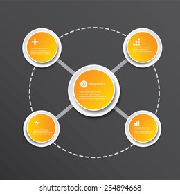 modern Design template / can be used for infographics / numbered banners / cutout lines / graphic or website layout vector