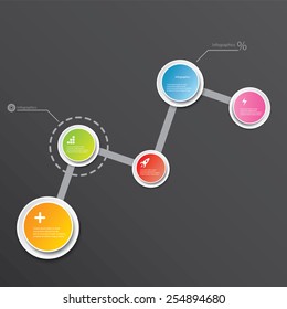 modern Design template / can be used for infographics / numbered banners / cutout lines / graphic or website layout vector