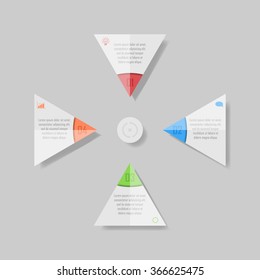 Modern Design template / can be used for info-graphics / numbered banners / graphic or website layout vector