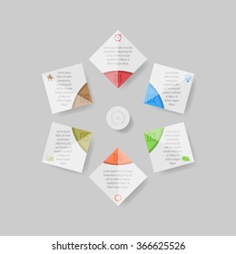 Modern Design template / can be used for info-graphics / numbered banners / graphic or website layout vector