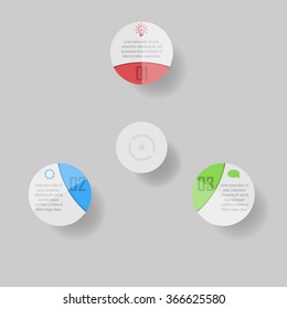 Modern Design template / can be used for info-graphics / numbered banners / graphic or website layout vector