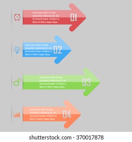 Modern Design template / can be used for info-graphics / numbered banners / graphic or website layout vector