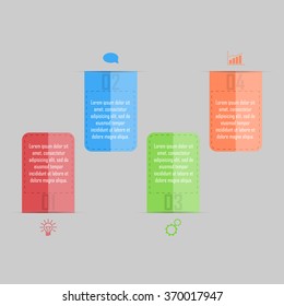 Modern Design template / can be used for info-graphics / numbered banners / graphic or website layout vector