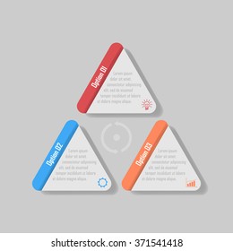 Modern Design template / can be used for info-graphics / numbered banners / graphic or website layout vector
