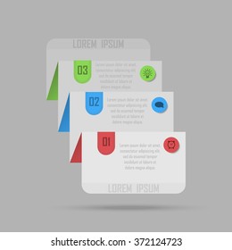 Modern Design template / can be used for info-graphics / numbered banners / graphic or website layout vector