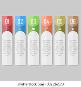 Modern Design template, can be used for info-graphics, numbered banners, horizontal cutout lines, graphic or website layout vector.
