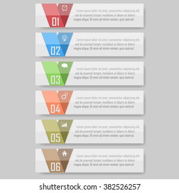 Modern Design template, can be used for info-graphics, numbered banners, horizontal cutout lines, graphic or website layout vector.