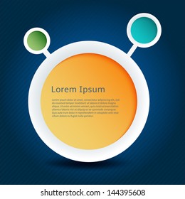 Modern design template with circles for inforgraphic