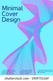 Modern design template. Creative background from abstract lines to create a fashionable abstract cover, banner, poster, booklet.