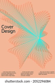 Moderne Design-Vorlage. Kreativer Hintergrund aus abstrakten Linien, um ein modisches abstraktes Cover, Banner, Poster, Booklet zu erstellen.