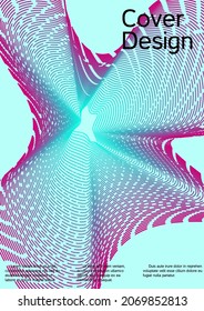 Modern design template. Creative background from abstract lines to create a fashionable abstract cover, banner, poster, booklet.