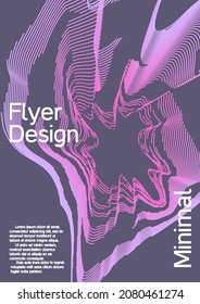 Modern design template. Creative background from abstract lines to create a fashionable abstract cover, banner, poster, booklet.