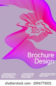 Modern design template. Creative background from abstract lines to create a fashionable abstract cover, banner, poster, booklet.