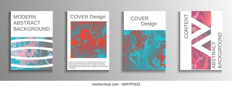 Modern design template. Creative fluid backgrounds from current forms to design a fashionable abstract cover, banner, poster, booklet. Vector illustration. EPS 10.