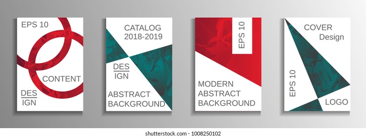 Modern design template. Creative fluid backgrounds from current forms to design a fashionable abstract cover, banner, poster, booklet. Vector illustration. EPS 10.